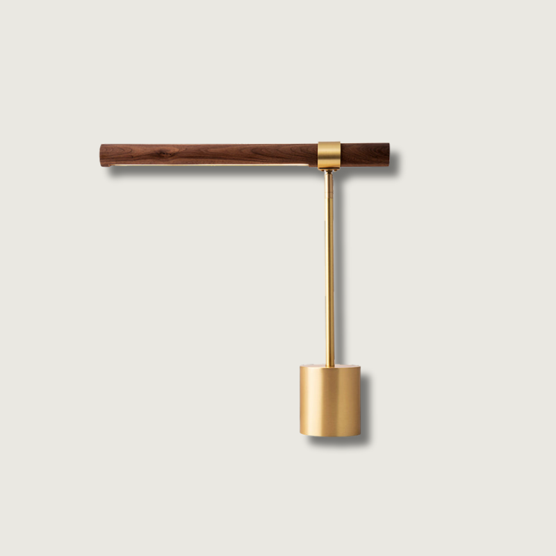 Lampe de Bureau Design en Bois et Métal Réglable - Foivo