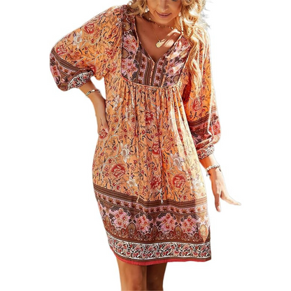 Robe Boho Chic Florale Détendue