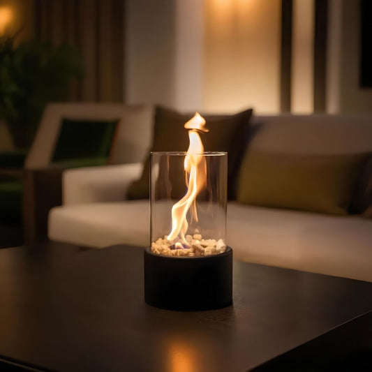 Lampe de Table Verre Flamme Chaude - BlxckFR