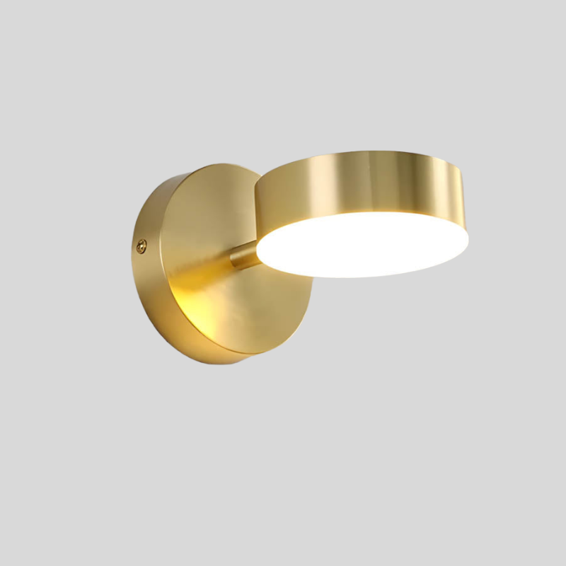 Lampe Murale LED Chic en Métal et Cuivre