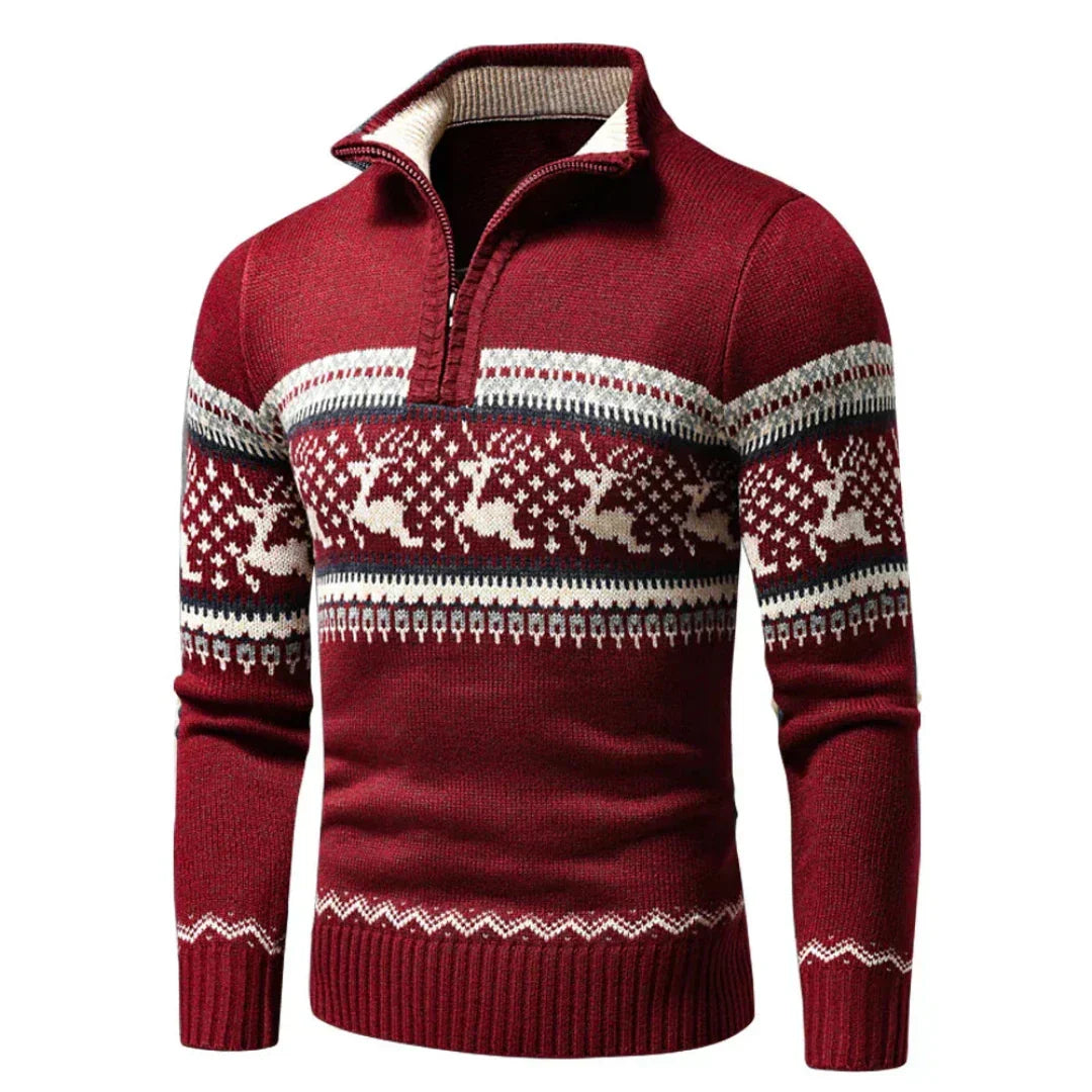 Veste Tricotée Douillette Homme Hiver