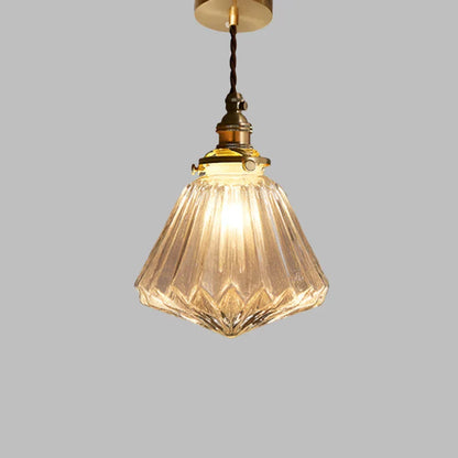 Luminaire Suspendu Verre Clair Design Scandi