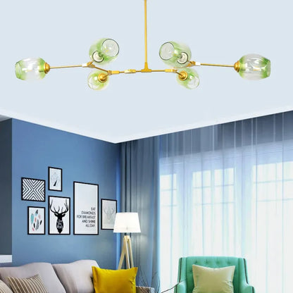 Luminaire Sputnik Élégant - Lustre Design en Verre et Acier