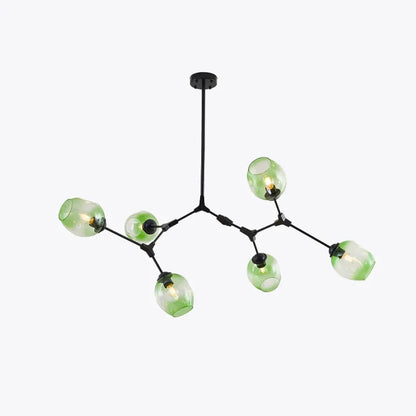 Luminaire Sputnik Élégant - Lustre Design en Verre et Acier