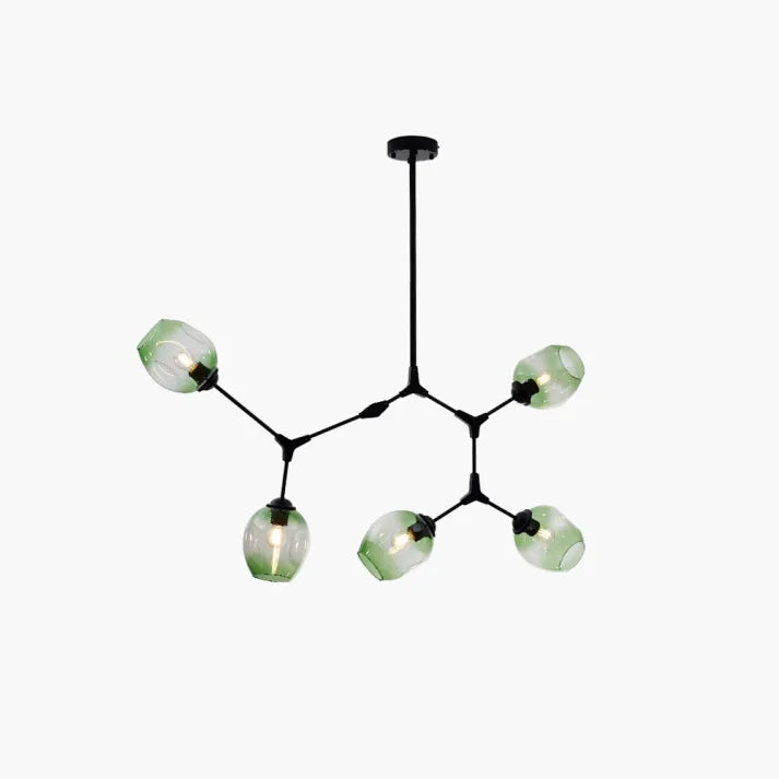 Luminaire Sputnik Élégant - Lustre Design en Verre et Acier