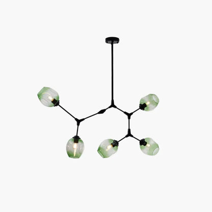 Luminaire Sputnik Élégant - Lustre Design en Verre et Acier