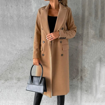 Manteau Femme Élégant Long Imperméable - Foivo