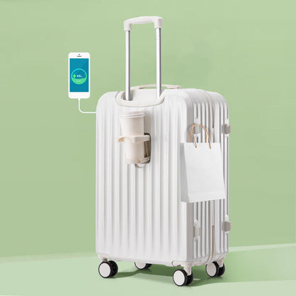 Valise de Voyage Unisexe À Coque Rigide Avec Port USB Intégré 1