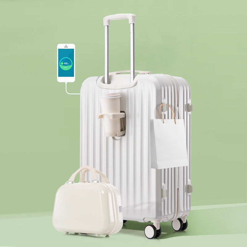 Valise de Voyage Unisexe À Coque Rigide Avec Port USB Intégré 5