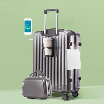 Valise de Voyage Unisexe À Coque Rigide Avec Port USB Intégré 8