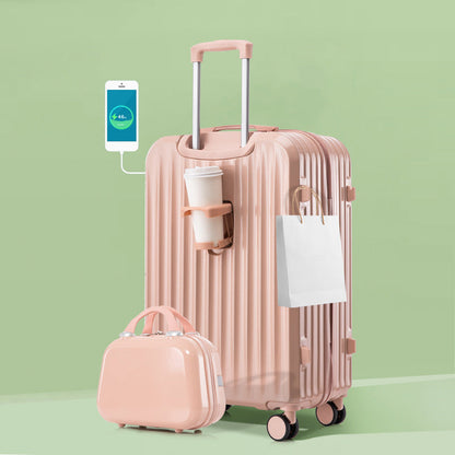 Valise de Voyage Unisexe À Coque Rigide Avec Port USB Intégré 9