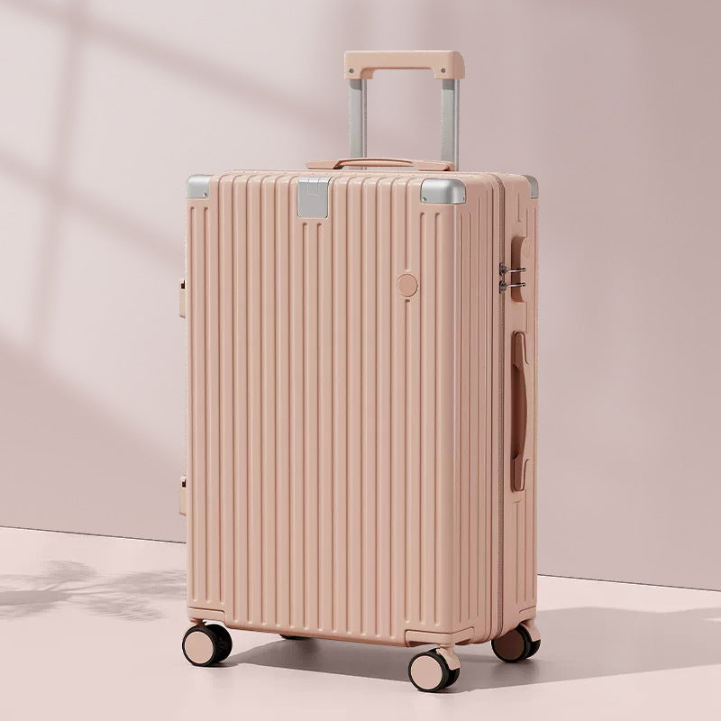 Valise de voyage rigide unisexe à roulettes multidirectionnelles 15