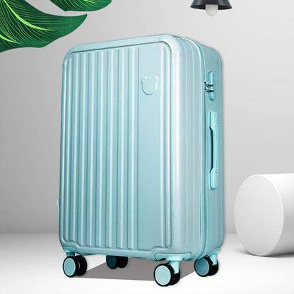Valise de voyage rigide unisexe à roulettes multidirectionnelles 18