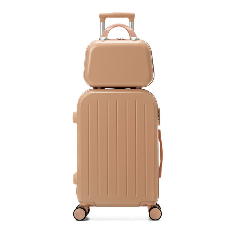 Valise de voyage rigide unisexe à roulettes multidirectionnelles 20