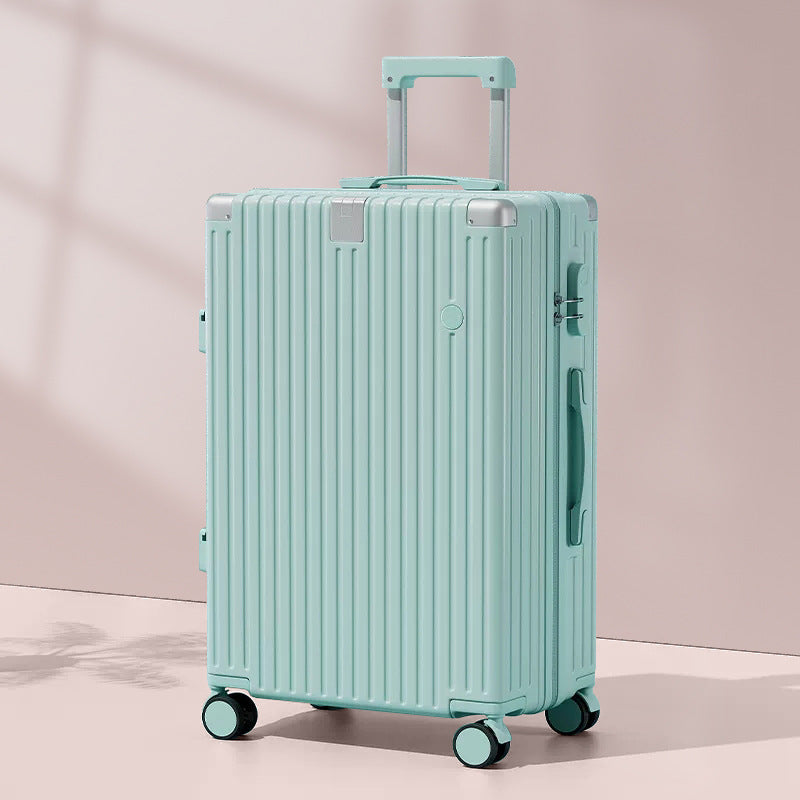 Valise de voyage rigide unisexe à roulettes multidirectionnelles 25