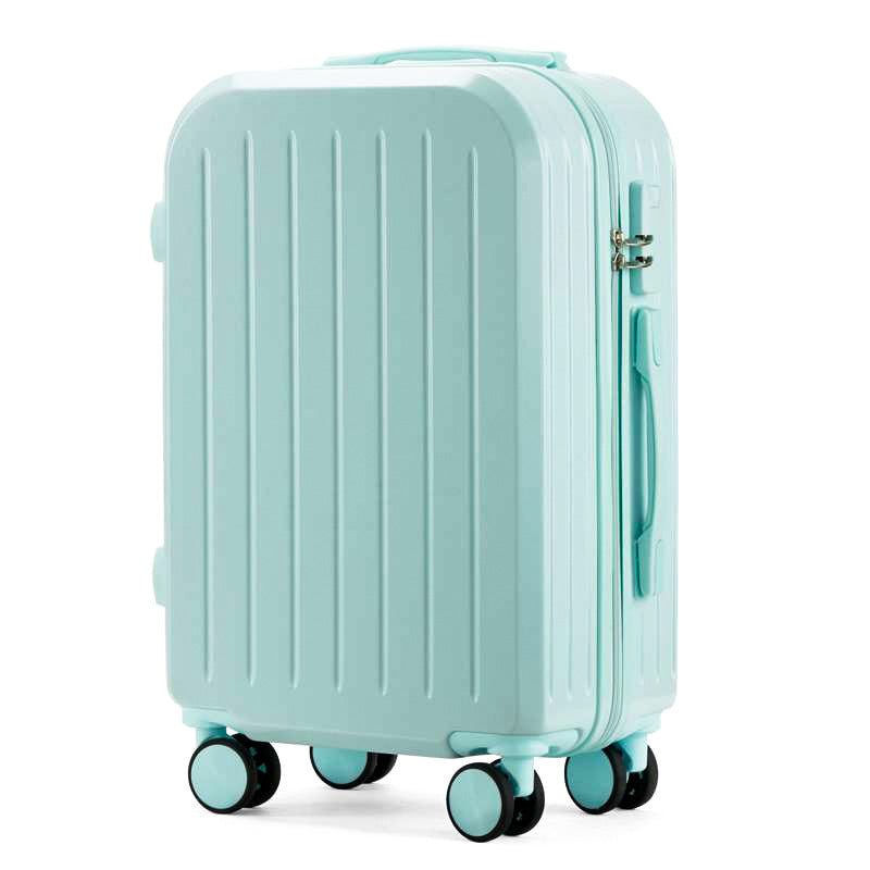 Valise de voyage rigide unisexe à roulettes multidirectionnelles 7