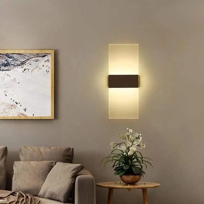 Lampe Murale LED Design Élégante Noire & Blanche - blxckfr