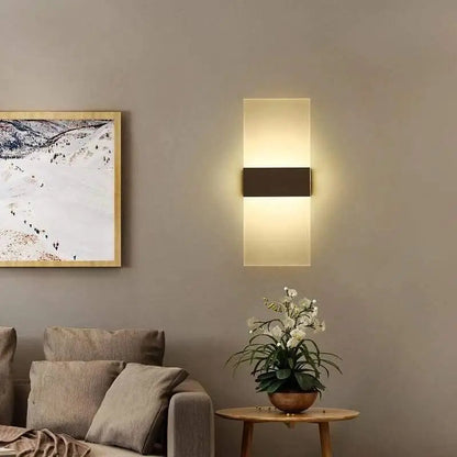 Lampe Murale LED Design Élégante Noire & Blanche - blxckfr