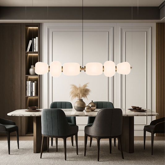 Luminaire Suspendu en Verre Pur Élégant - Foivo