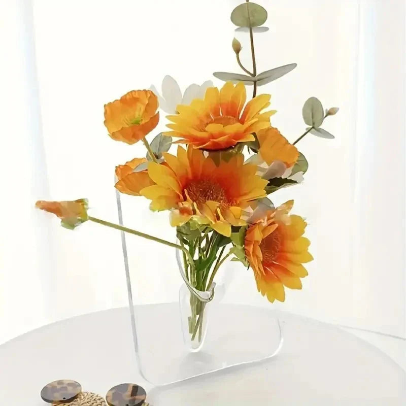 Vase Décoratif Tube Intégré Design Moderne 1
