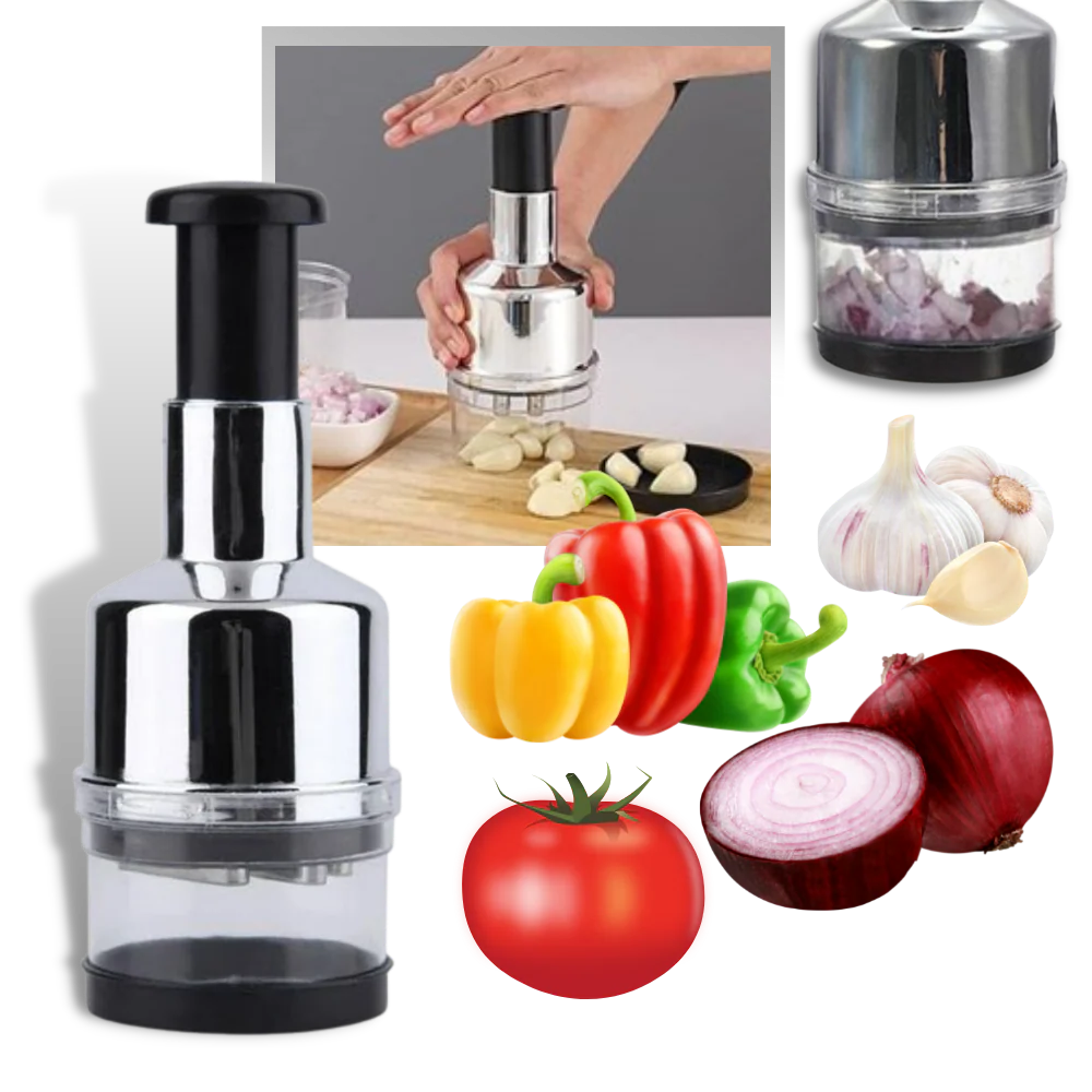 Hacheur Légumes Inox Compact pour Cuisine - Foivo