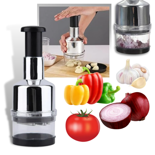 Hacheur Légumes Inox Compact pour Cuisine - Foivo