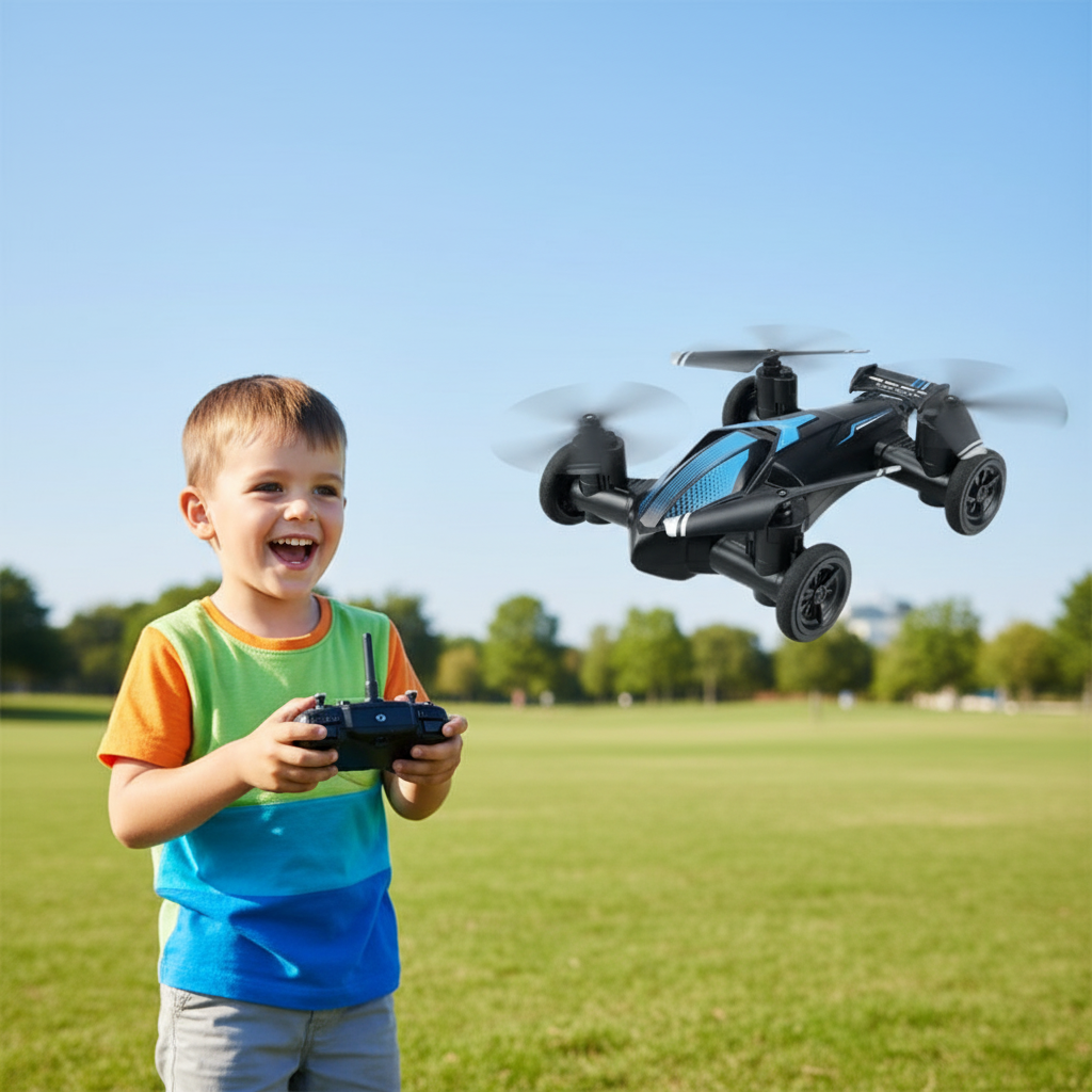 Véhicule Télécommandé 2 en 1 Drone et Voiture 1