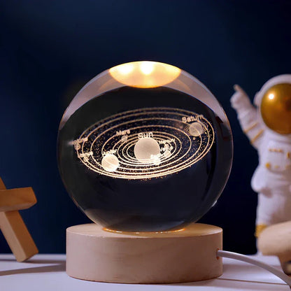 Veilleuse Bébé LED Cristal 3D Ambiance Nuit Douce