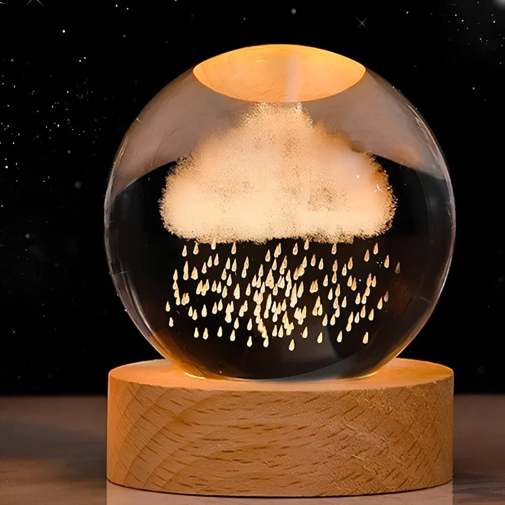 Veilleuse Bébé LED Cristal 3D Ambiance Nuit Douce