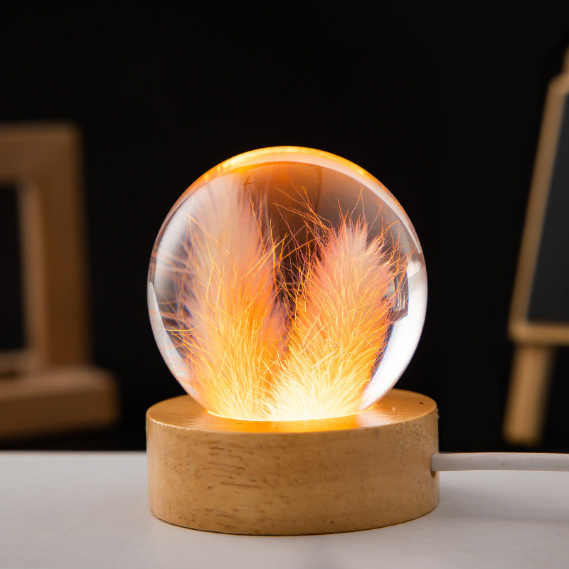 Veilleuse LED Boule de Pissenlit Design 1