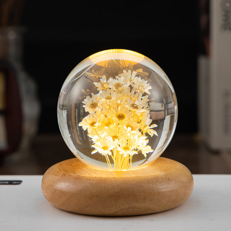 Veilleuse LED Boule de Pissenlit Design 13