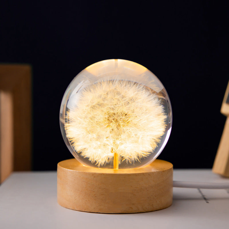 Veilleuse LED Boule de Pissenlit Design 3