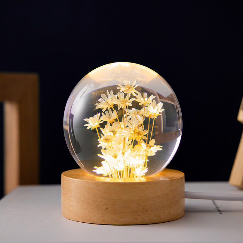 Veilleuse LED Boule de Pissenlit Design 8