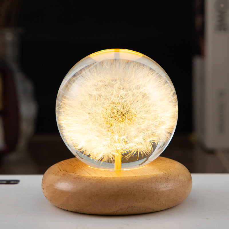 Veilleuse LED Boule de Pissenlit Design 9