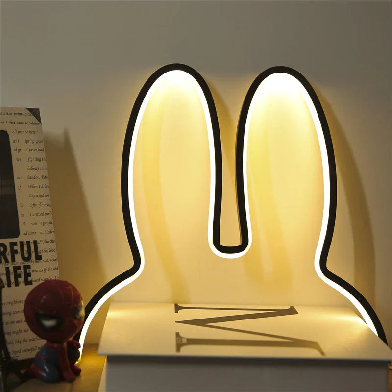 Veilleuse LED Enfant Forme Lapin Design Doux - Foivo