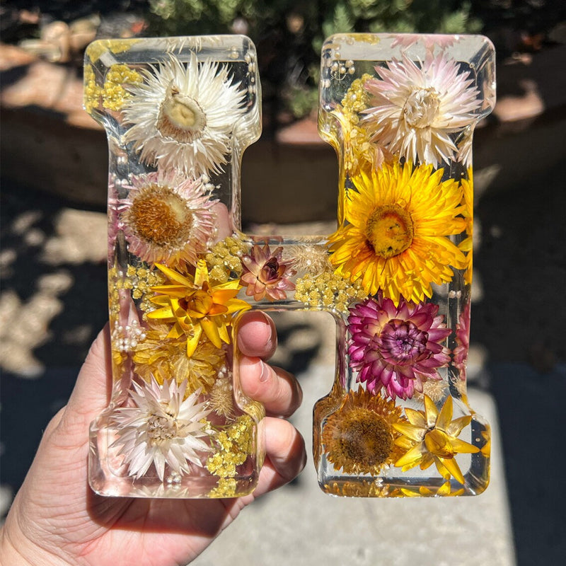 Veilleuse Personnalisée en Résine Florale 7