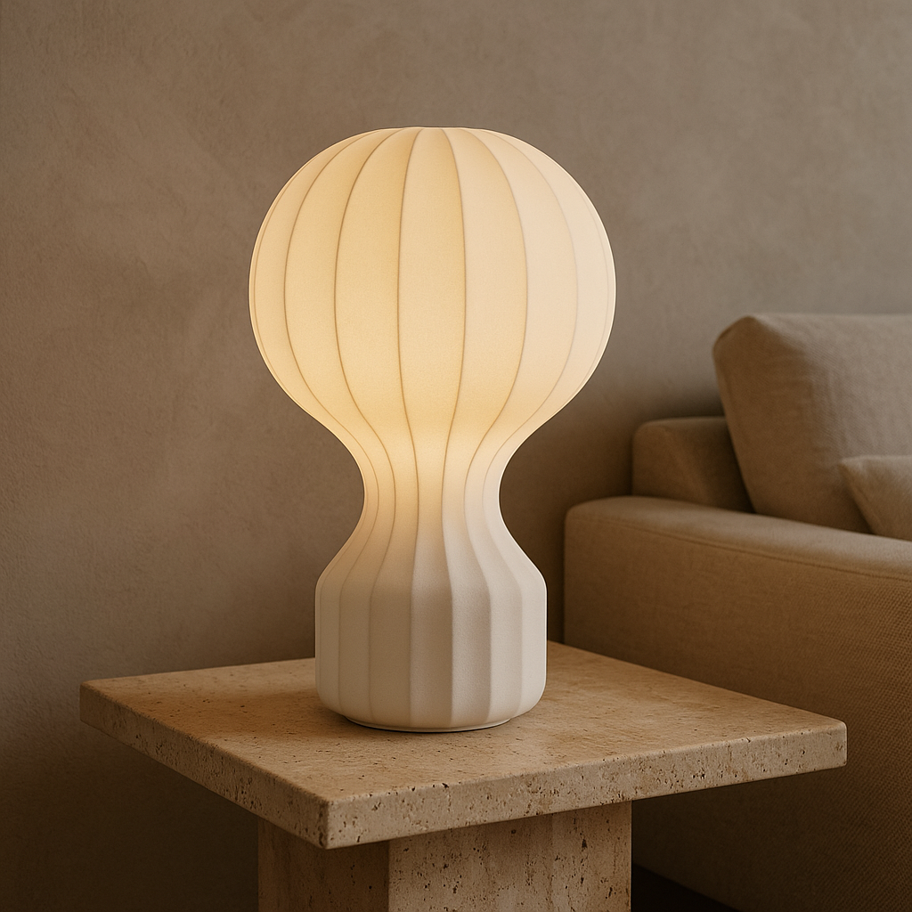 Lampe de Table En Soie Élégante et Raffinée