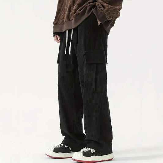 Pantalon Coton Doux Taille Relâchée pour Homme - Foivo