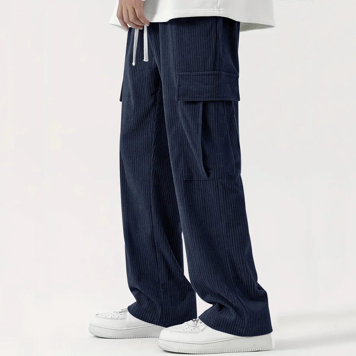 Pantalon Coton Doux Taille Relâchée pour Homme