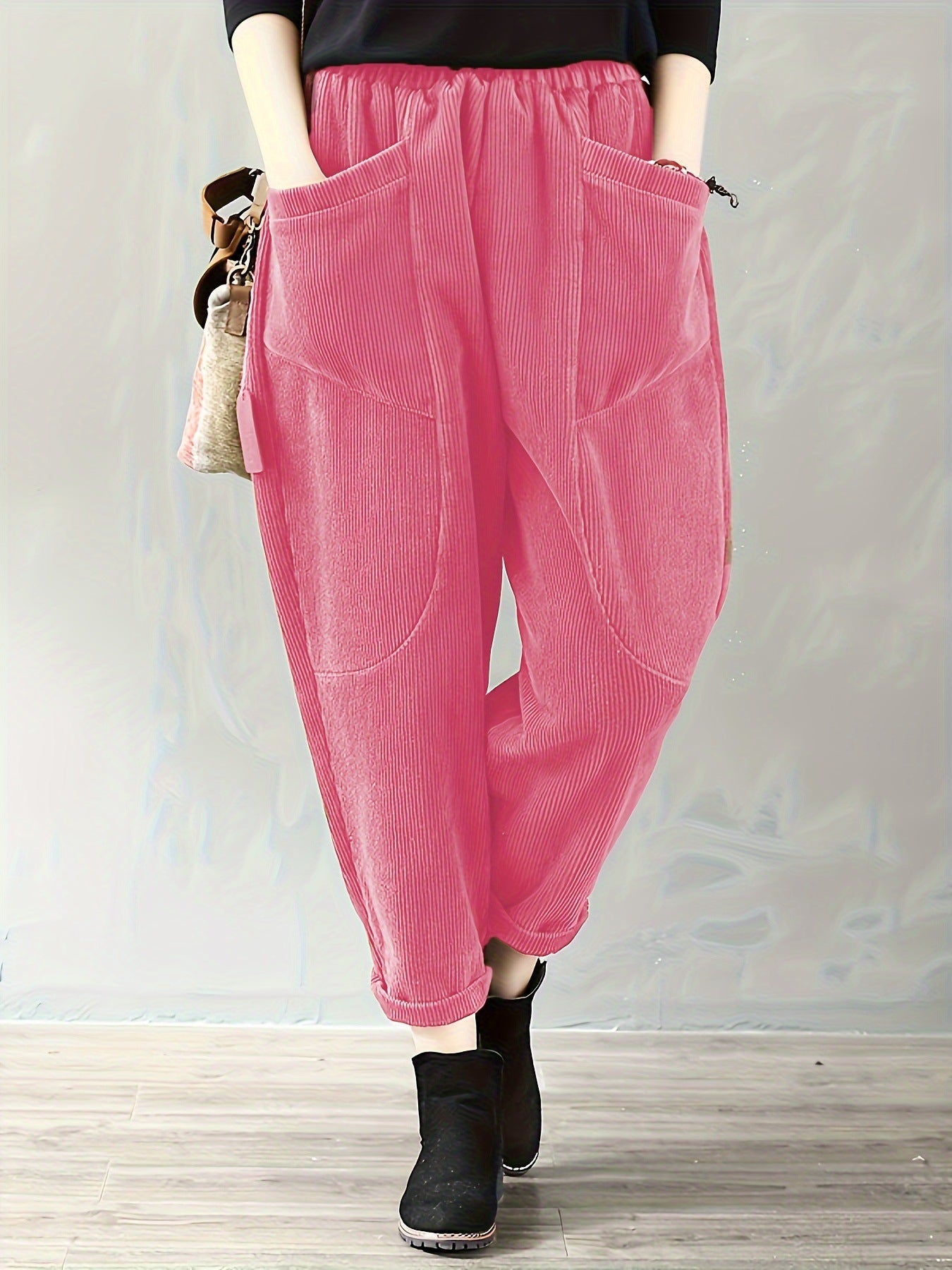Pantalon Coton Doux Femme Décontracté - Foivo