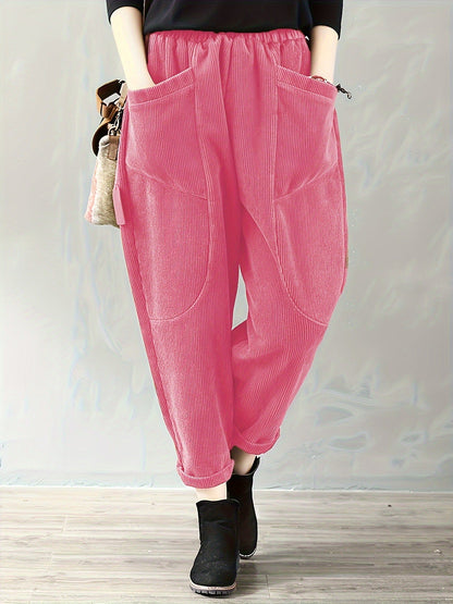 Pantalon Coton Doux Femme Décontracté - Foivo