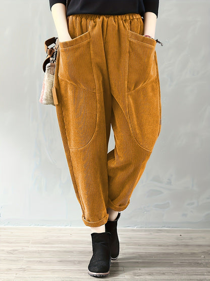 Pantalon Coton Doux Femme Décontracté
