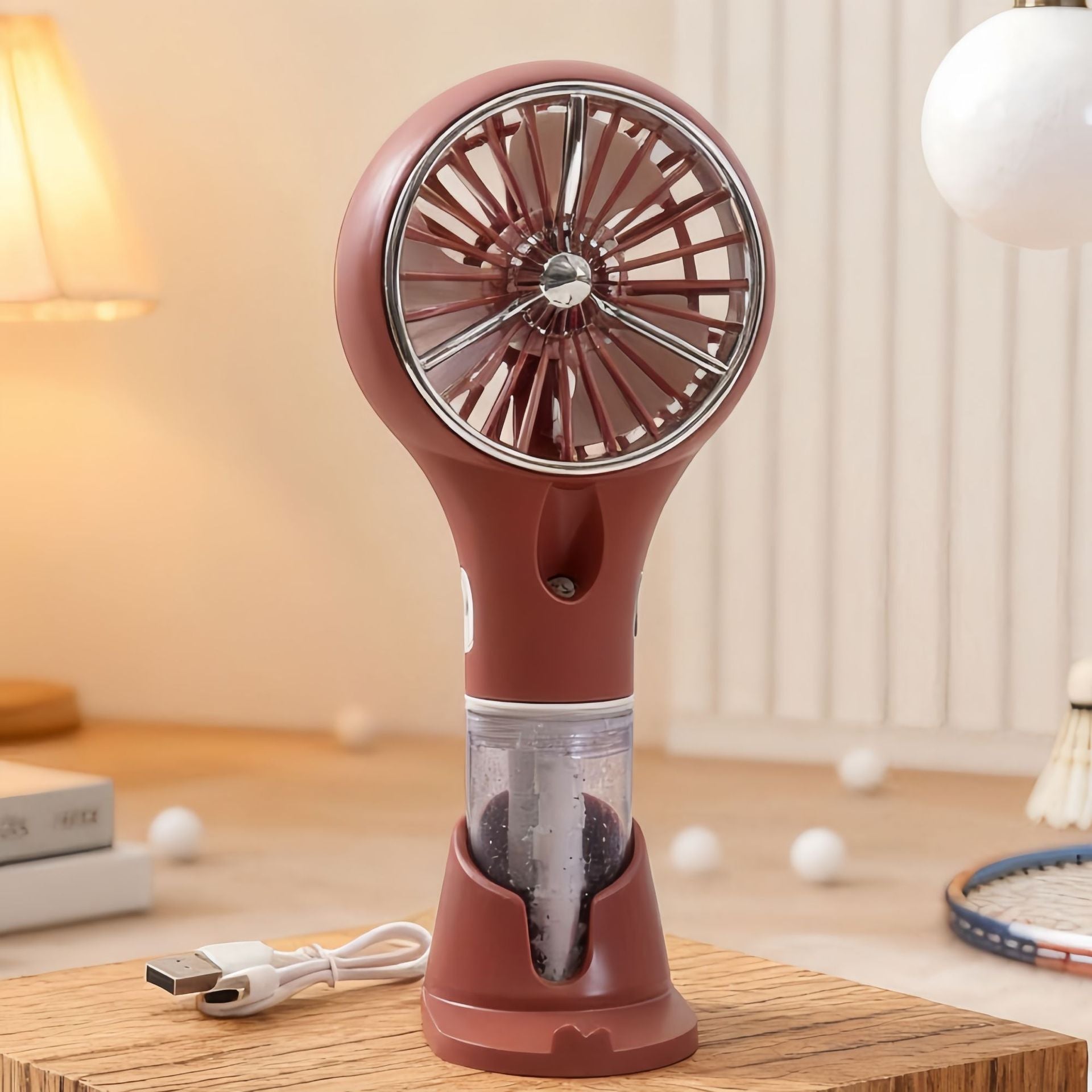 Ventilateur Portable Brumisateur Rechargeable avec Plusieurs Vitesses 14