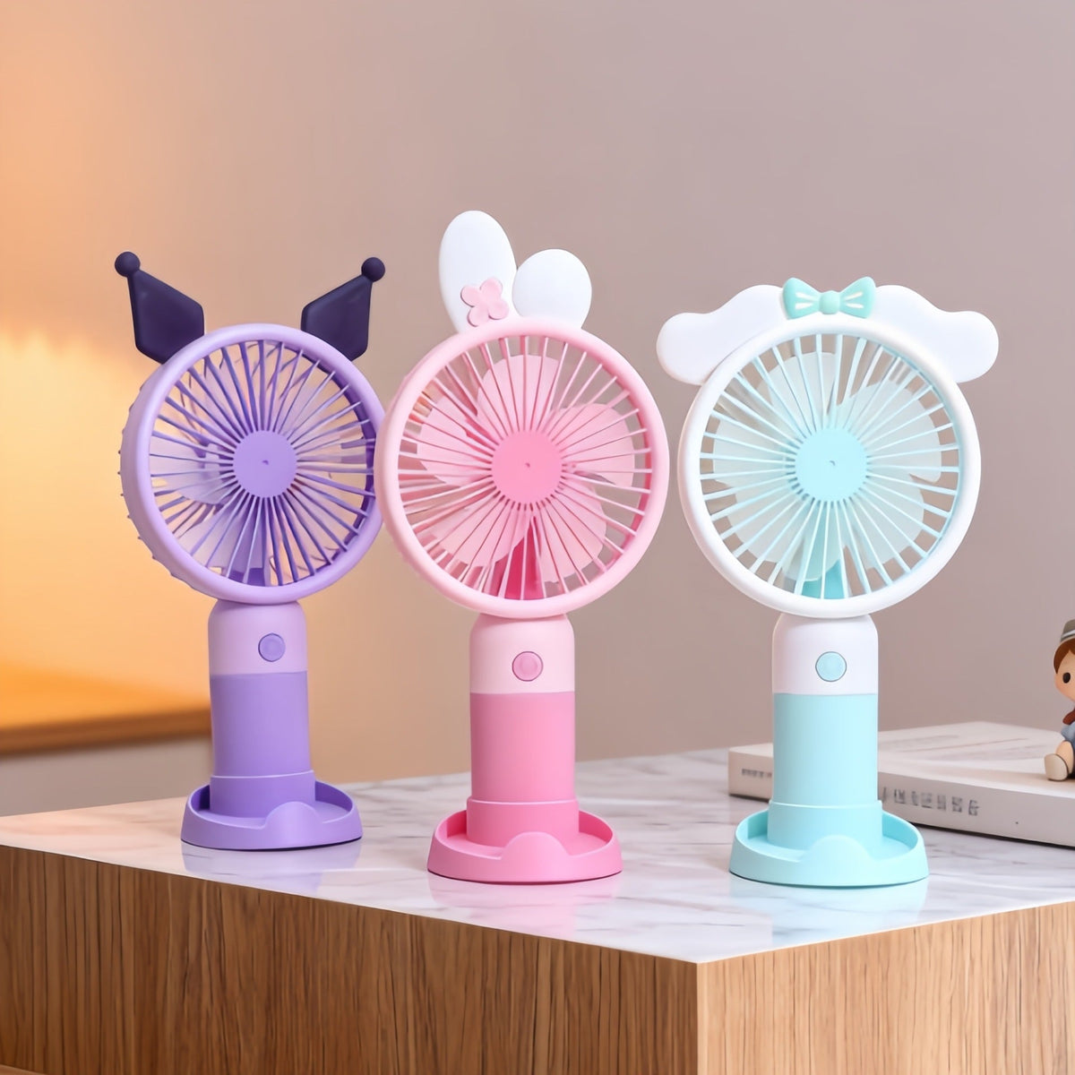 Ventilateur Portable Femme Design Lapin 4