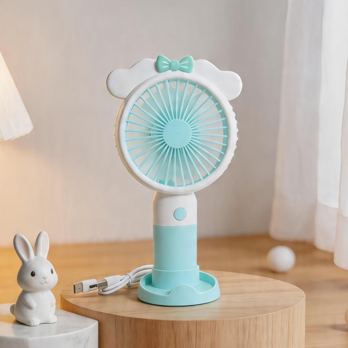 Ventilateur Portable Femme Design Lapin 5
