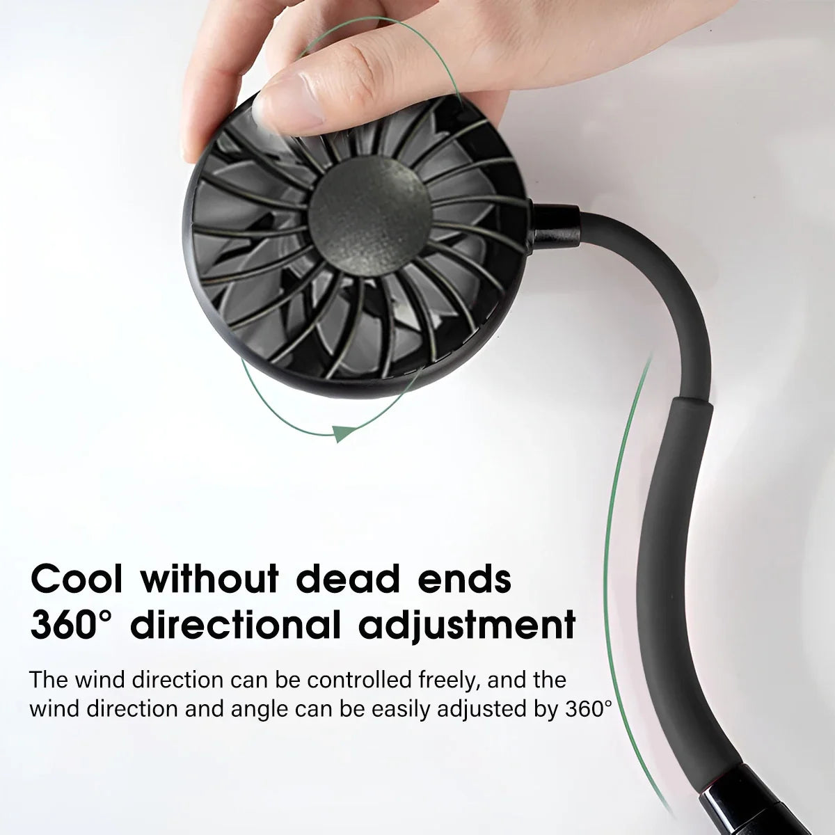 Ventilateur Portable Rechargeable À 3 Vitesses Pour Homme Et Femme 3