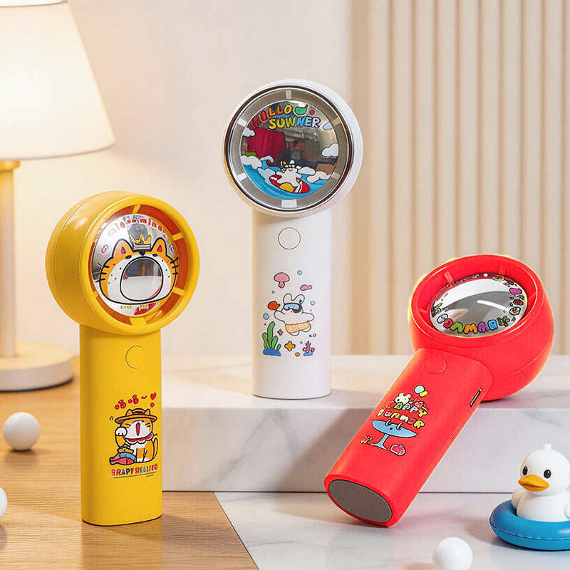 Ventilateur Portable Rechargeable Design Animaux Compact et Pratique 1