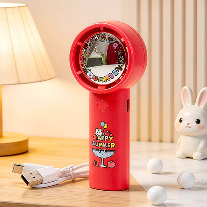 Ventilateur Portable Rechargeable Design Animaux Compact et Pratique 11