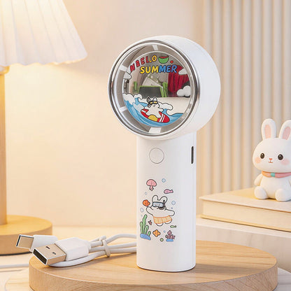 Ventilateur Portable Rechargeable Design Animaux Compact et Pratique 12