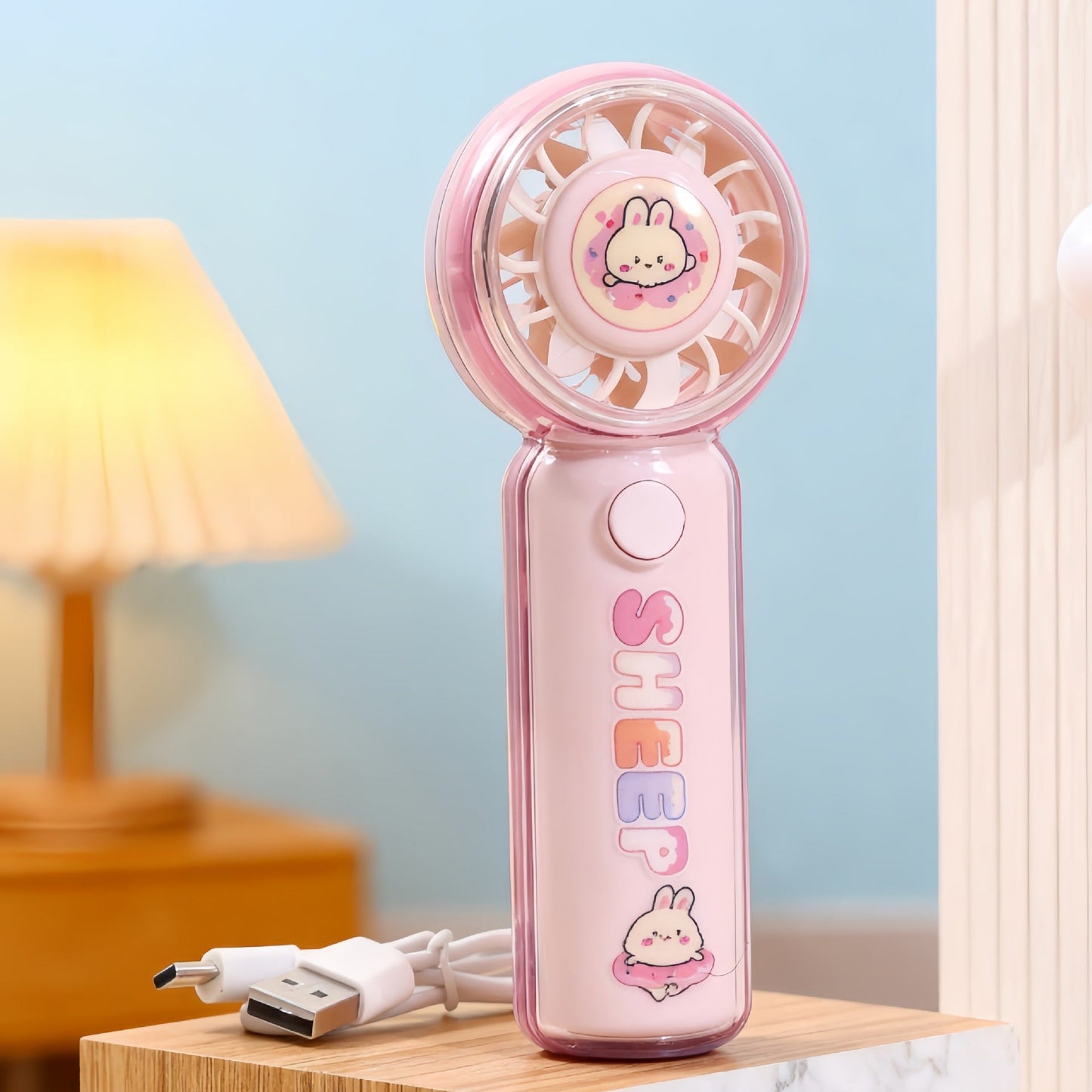 Ventilateur Portable Rechargeable Design Animaux Compact et Pratique 14